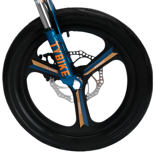 Bicicletă TyBike BK-09 14" 14" Blue Orange Aliaj de magneziu / Pentru copii photo 5