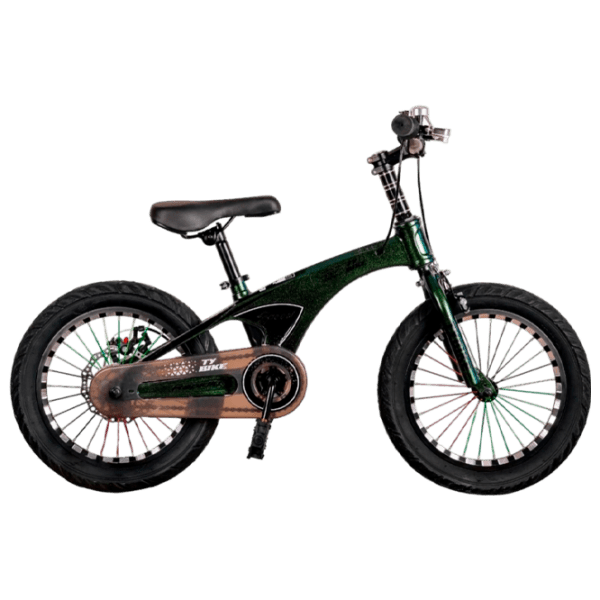 Bicicletă TyBike BK-08 20" 20" Green Black Aliaj de magneziu / Pentru copii photo 1