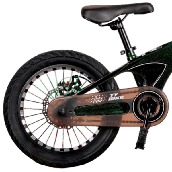 Bicicletă TyBike BK-08 20" 20" Green Black Aliaj de magneziu / Pentru copii photo 2