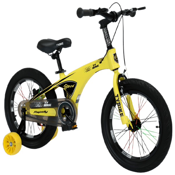 Велосипед TyBike BK-08 16" 16" Желтый Черный Магниевый сплав / Детский photo 1