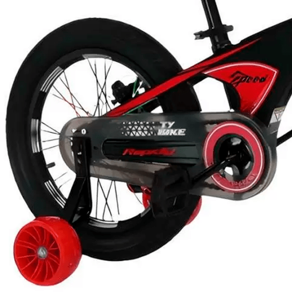 Bicicletă TyBike BK-08 20" 20" Black Red Aliaj de magneziu / Pentru copii photo 2