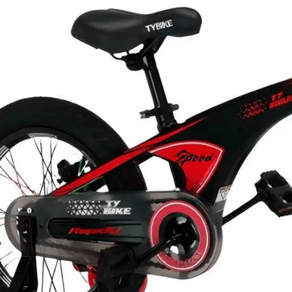 Bicicletă TyBike BK-08 20" 20" Black Red Aliaj de magneziu / Pentru copii photo 3