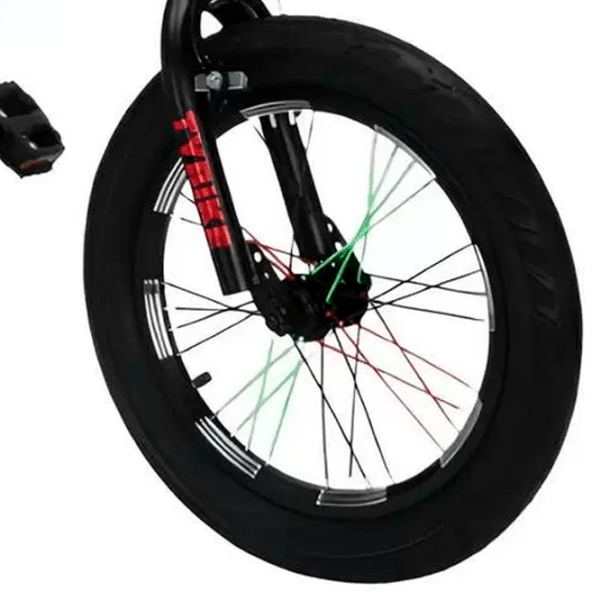Bicicletă TyBike BK-08 20" 20" Black Red Aliaj de magneziu / Pentru copii photo 5