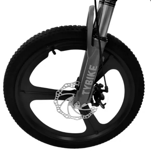 Bicicletă TyBike BK-7 20" 20" Blue Black Aliaj de magneziu / Pentru copii photo 4