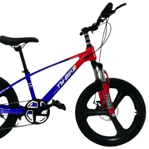 Bicicletă TyBike BK-7 20" 20" Red Blue Aliaj de magneziu / Pentru copii photo 3