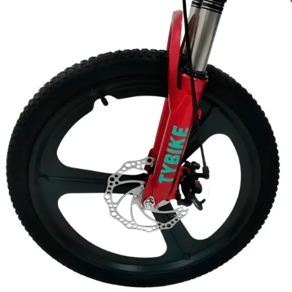 Bicicletă TyBike BK-7 20" 20" Red Blue Aliaj de magneziu / Pentru copii photo 4