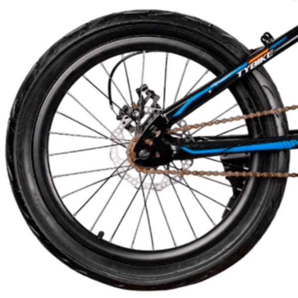Bicicletă TyBike BK-10 20" 20" Blue Black Oțel / Pentru copii photo 2