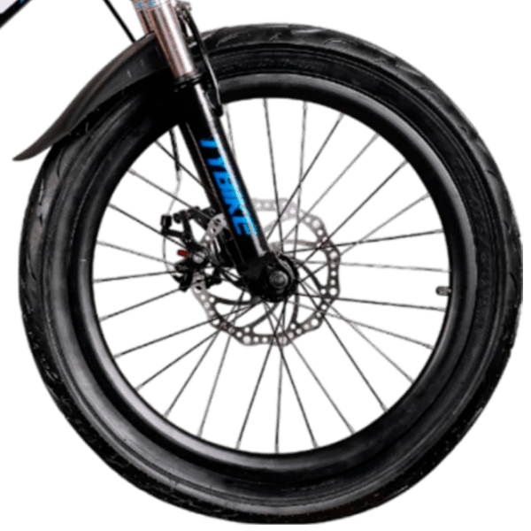 Bicicletă TyBike BK-10 20" 20" Blue Black Oțel / Pentru copii photo 5