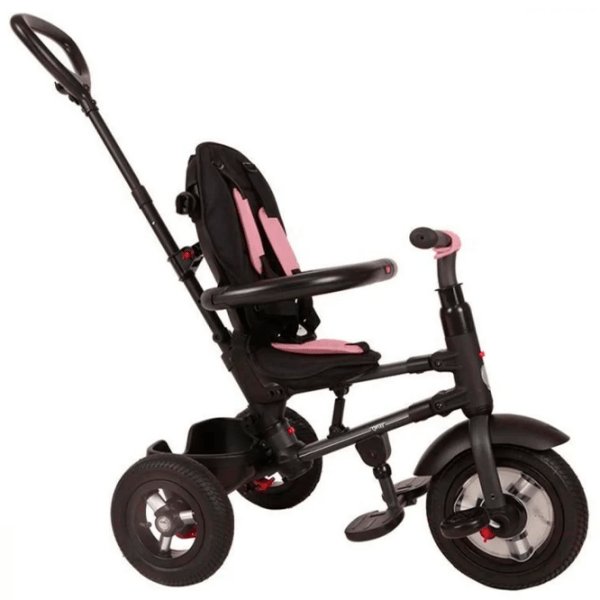 Triciclu Qplay Rito Rubber Pink Oțel/ Pentru copii photo 4
