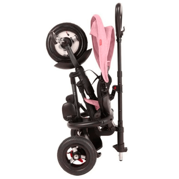 Triciclu Qplay Rito Rubber Pink Oțel/ Pentru copii photo 5