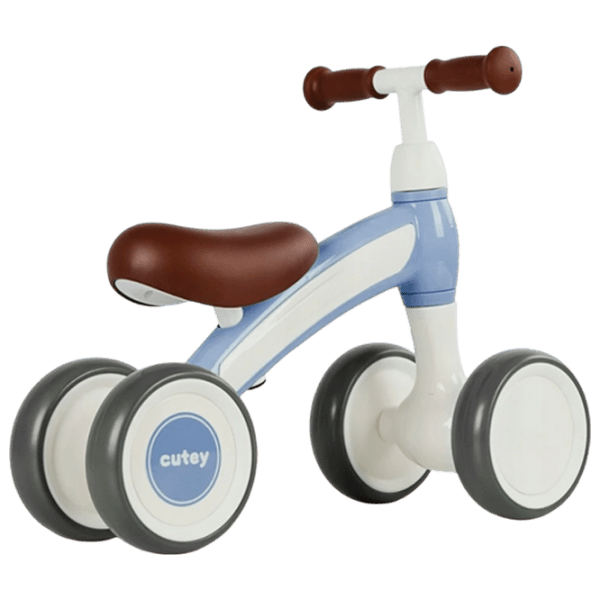 Tricicletă fără pedale Qplay Cutey Pastel 12" Blue White Metal / Pentru copii photo 2