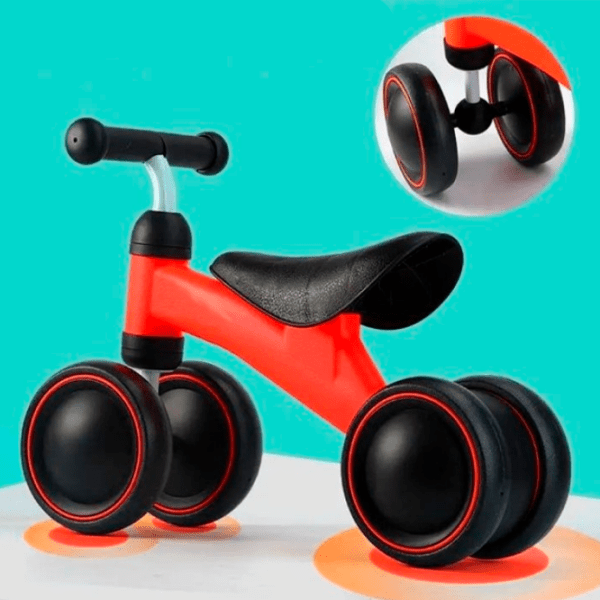 Bicicletă fără pedale Beise Grow Future 5.7" Red Black Plastic / Pentru copii photo 2
