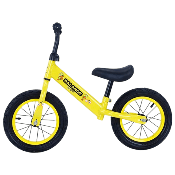Bicicletă fără pedale 4Play Balance AEBS 12" 12" Yellow Black Metal / Pentru copii photo 2
