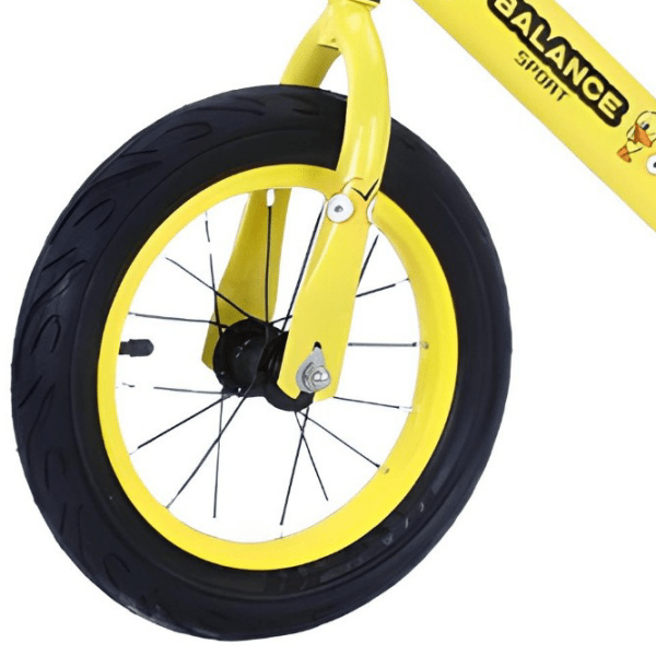 Bicicletă fără pedale 4Play Balance AEBS 12" 12" Yellow Black Metal / Pentru copii photo 3