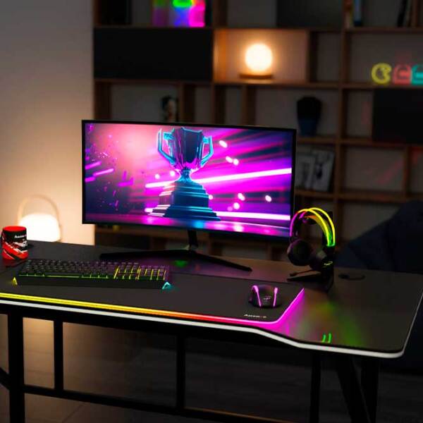 Masă gaming Huzaro Hero 1.6 Black  photo 6