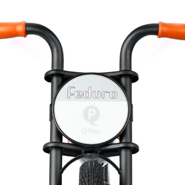 Bicicletă fără pedale Qplay Feduro 12" 12" Black White Metal / Pentru copii photo 3