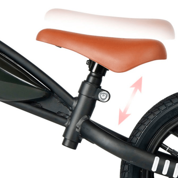 Bicicletă fără pedale Qplay Feduro 12" 12" Black White Metal / Pentru copii photo 4