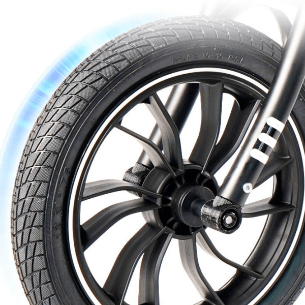 Bicicletă fără pedale Qplay Feduro 12" 12" Black White Metal / Pentru copii photo 5