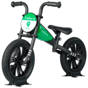 Bicicletă fără pedale Qplay Feduro 12" 12" Green Black Metal / Pentru copii