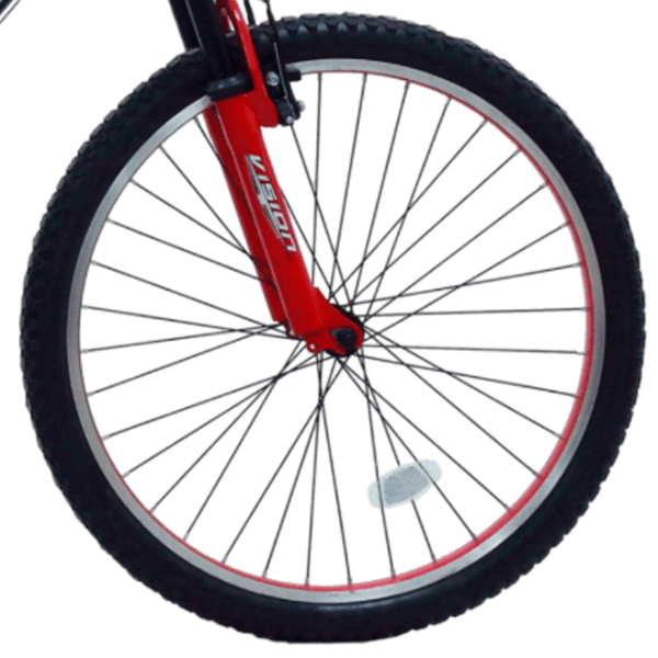 Bicicletă Belderia Vision Kings 26" 26" Black Red Aluminiu / Pentru adulți photo 6