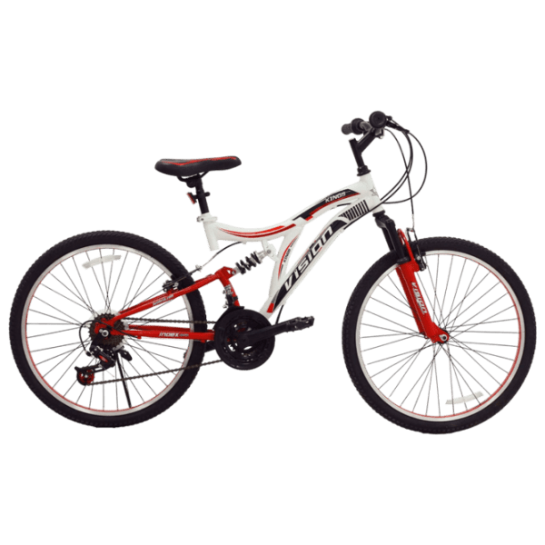 Bicicletă Belderia Vision Kings 24" 24" White Red Aluminiu / Pentru adulți photo 1