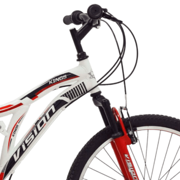 Bicicletă Belderia Vision Kings 24" 24" White Red Aluminiu / Pentru adulți photo 5