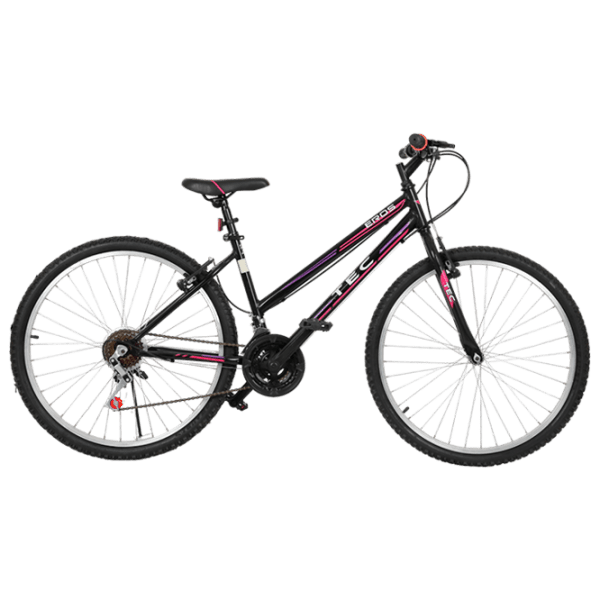 Bicicletă Belderia Tec Eros 26" 26" Black Pink Aluminiu / Pentru adulți photo 1
