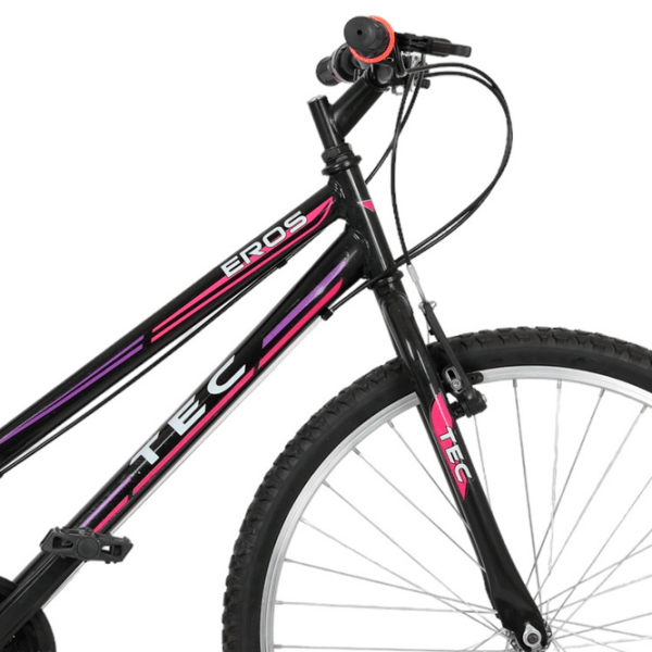 Bicicletă Belderia Tec Eros 26" 26" Black Pink Aluminiu / Pentru adulți photo 6
