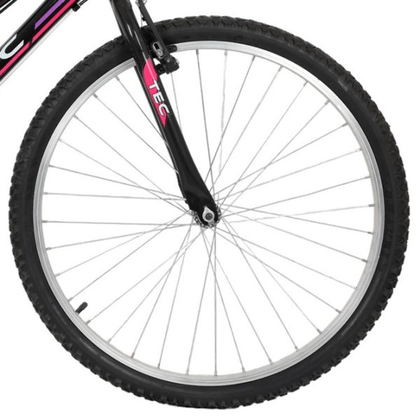 Bicicletă Belderia Tec Eros 26" 26" Black Pink Aluminiu / Pentru adulți photo 7