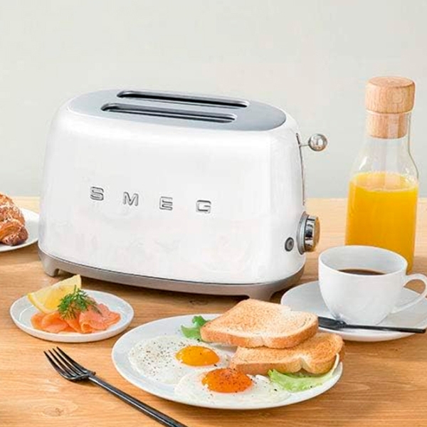 Toster Smeg TSF01WHEU White 950&nbsp;W, Numărul de grade de prăjire: 6 photo 6