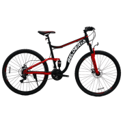 Bicicletă Belderia Camp XC 200 29" 29" Black Red Oțel / Pentru adulți