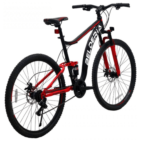 Bicicletă Belderia Camp XC 200 29" 29" Black Red Oțel / Pentru adulți photo 2