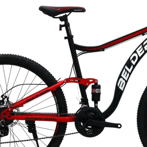 Bicicletă Belderia Camp XC 200 29" 29" Black Red Oțel / Pentru adulți photo 4