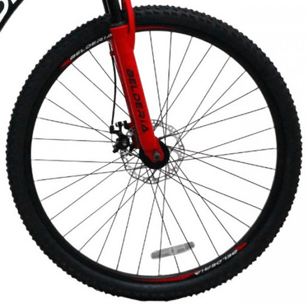 Bicicletă Belderia Camp XC 200 29" 29" Black Red Oțel / Pentru adulți photo 6