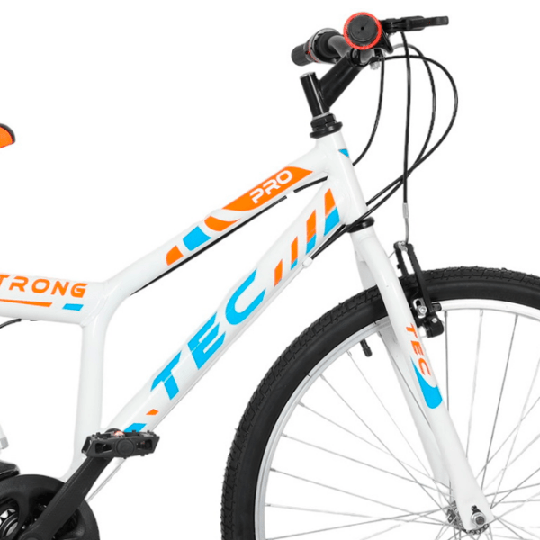 Bicicletă Belderia Tec Strong 24" 24" White Orange Oțel / Pentru copii photo 6