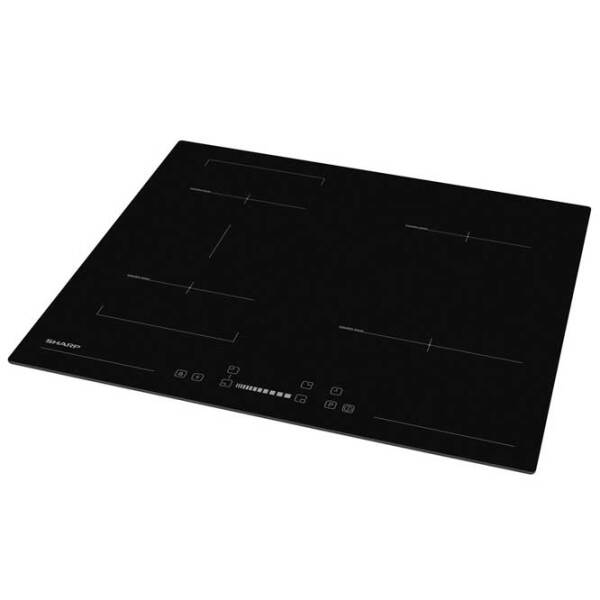 Plită încorporabilă cu inducție SHARP KH-6I27NS0I-EU Black Vitroceramică, 7400 W photo 2