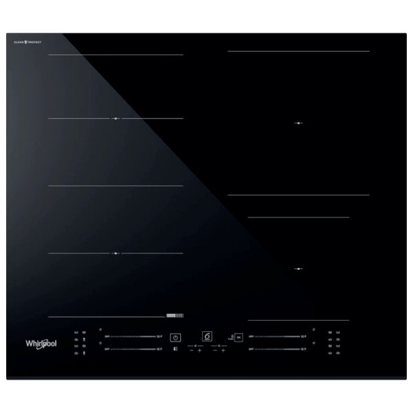 Plită încorporabilă cu inducție Whirlpool WF S5060 CPBF Black Vitroceramică, 7200 W photo 1