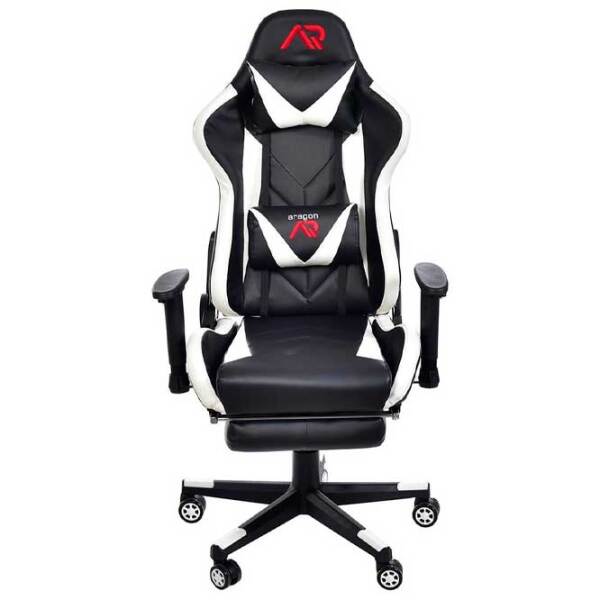 Scaun Gaming Jumi Aragon CM-439528 5333057 Black White  photo 4
