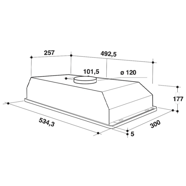Hotă Whirlpool WCT 64 FLY X Silver 53 cm, Recirculare, 224 m³/h photo 6