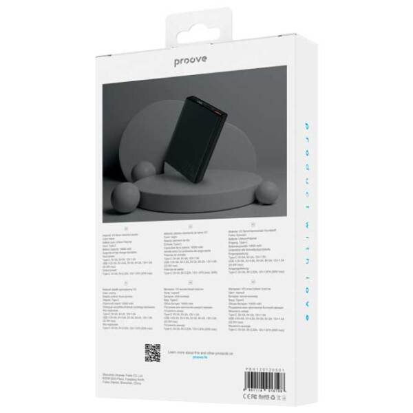 Power Bank 10000 мАч Proove Hyper Flux (20 Вт) Черный  photo 4