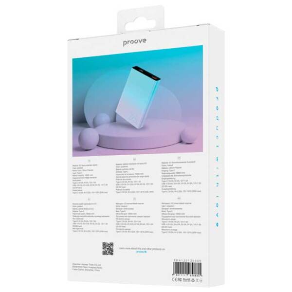 Power Bank 10000 мАч Proove Hyper Flux (20 Вт) Разноцветный  photo 4