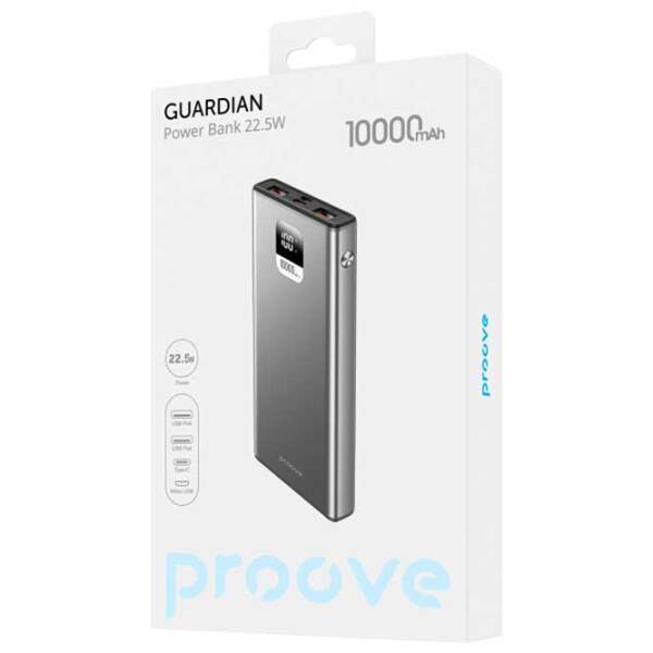 Power Bank 10000 мАч Proove Guardian (22.5 Вт) Серебристый  photo 3