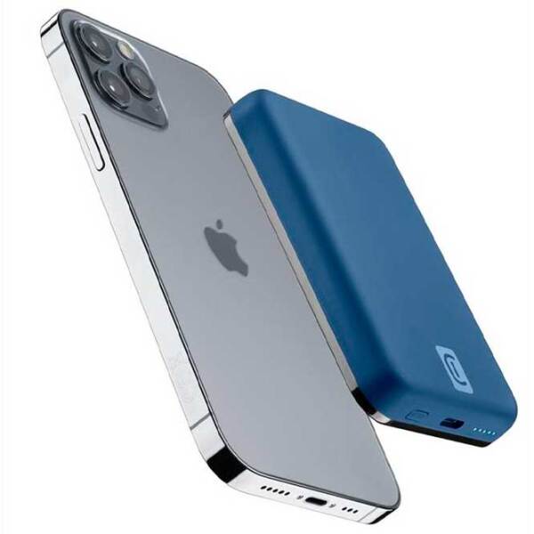 Power Bank 5000 мАч Cellularline PBMAGSFCOL5000WIRB () Синий  photo 4