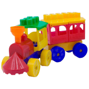 Constructor Maximus Locomotivă Multicolor Numărul de piese 18, 3+