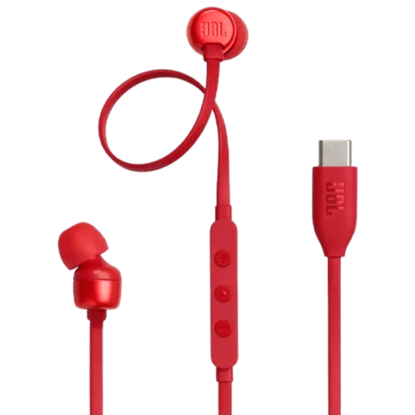 Căști JBL T310C Red Cu fir / Personal / In ear photo 1