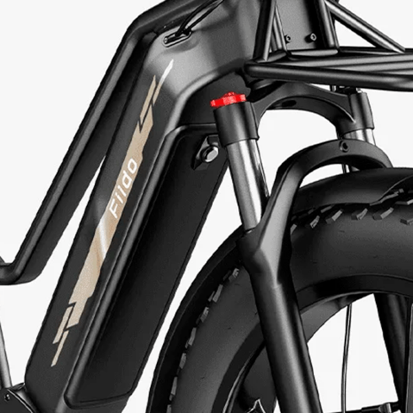 Bicicletă electrică FIIDO M25 Black 26" | 750 W | p&acirc;nă la 130 km photo 5