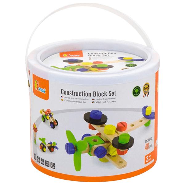 Constructor VIGA Construction Block Multicolor Numărul de piese 48, 3+ photo 1