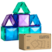 Constructor Mideer Geometric Shapes Multicolor Numărul de piese 20, 3+
