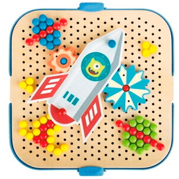 Mozaic Hape Unelte de ceasornic E1065 Multicolor Pentru copii, 0.6+ photo 4