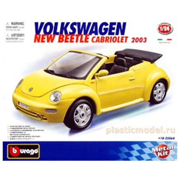 Машинка Bburago Volkswagen New Beetle Cabrio 18-25064
Черный
Желтый  photo 5